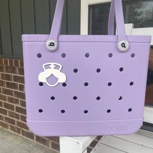 Nurse Bogg Bag Charm in White, Bogg Bag Button, Bogg Bag Accessories